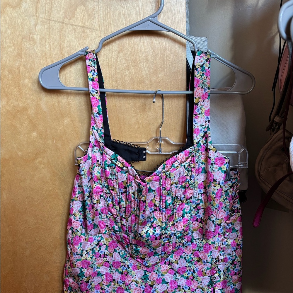 For Love & LemonsFloral Pink Women's Top and Skirt Set